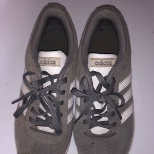 Suede grey adidas sneakers